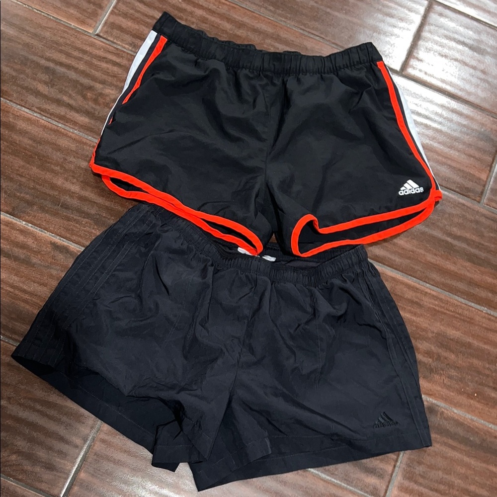 Adidas women’s Black Shorts with Red Trim